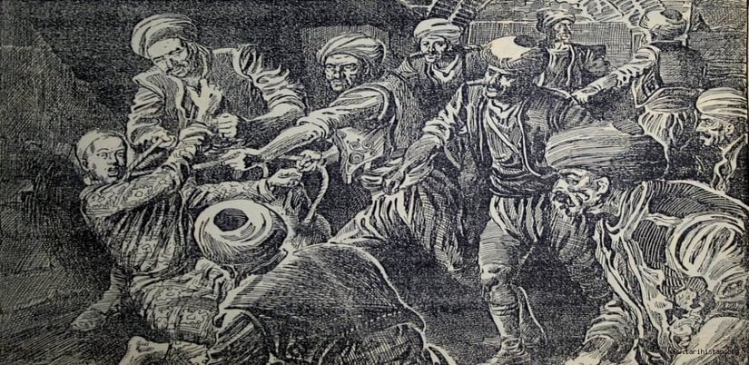 Genç Osman'ın ölümünü anlatan temsili bir görsel