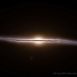 Gaia Reconstructs a Side View of our Galaxy