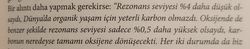 Rezonans seviyesi nedir? Artıması ya da azalması neyi değiştirir?