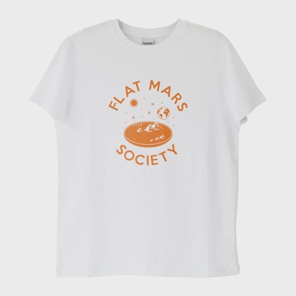 "Flat Mars": Düz Mars Cemiyeti T-Shirt