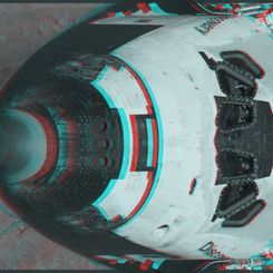 Discovery Orbiter Anaglyph