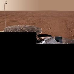 A Mars Panorama from the Phoenix Lander