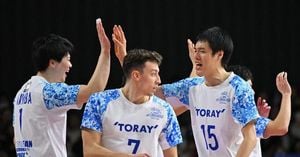 Toray Shizuoka Triumphs Over Tokyo Great Bears In V. League Thriller