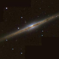 Yandan Görülen Sarmal Gökada NGC 891