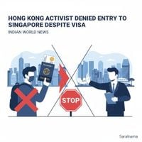 Hong Kong Activist Denied Entry To Singapore Despite Visa - Saralnama