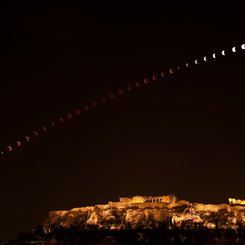 Eclipse over the Acropolis