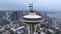 Historic first: Tricolour hoisted atop Seattle's Space Needle on India's Independence Day