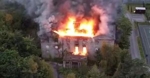 Historic Woolton Hall Ravaged By Massive Fire In Liverpool