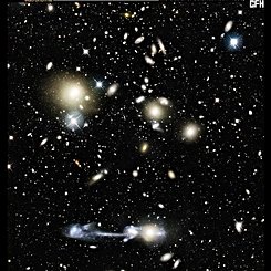 Galactic Collision in Cluster Abell 1185