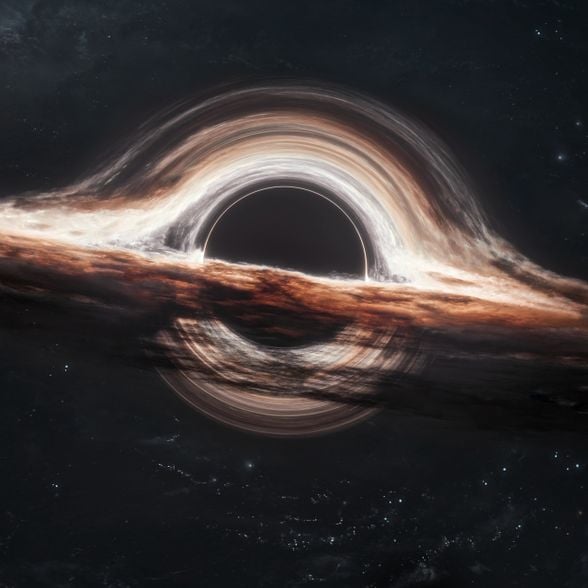 Gargantua Kara Deliği (&quot;Interstellar&quot; filminden bir görüntü)