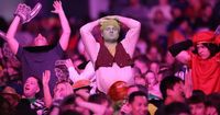 Pictures capture wild night as the darts came to Cardiff