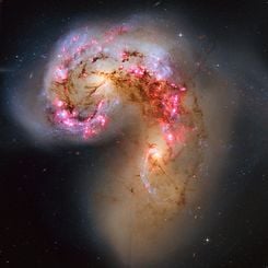  The Antennae Galaxies in Collision 