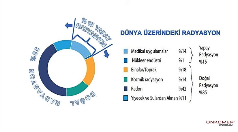 Dünya üzerinde bulunan radyasyon verileri.
