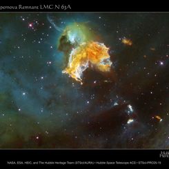 Rampaging Supernova Remnant N63A