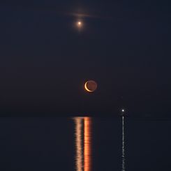 Planet Lines Across Water