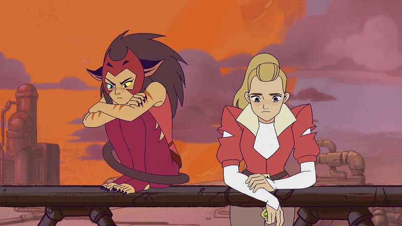 She Ra animasyon dizisinden bir kare