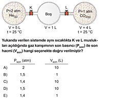 Buna göre ilk ve son hacmi nedir?