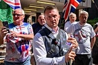 Far Right activist Tommy Robinson organises huge protest