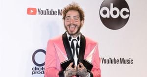 Post Malone Steals Spotlight At Super Bowl Party