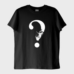 Soru İskeleti T-Shirt (Baskı, %100 Pamuk)