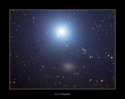 Cüce Gökada Leo I’in Yakınındaki Parlak Yıldız Regulus