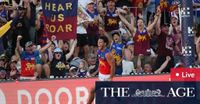 AFL Gather Round Super Saturday LIVE: Momentum swings completely to the Demons, Bombers battling to stay in front under lights