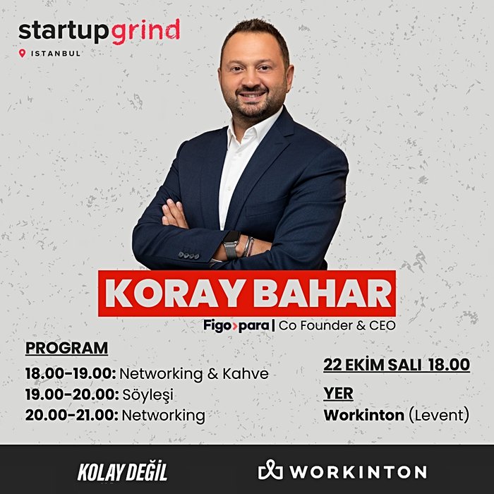 Startup Grind Hosts Koray Bahar