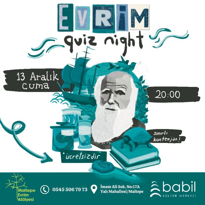 Evrim Quiz Night - Maltepe Evrim Atölyesi - 13 Aralık Cuma