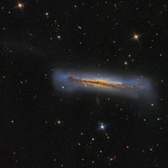 Edge-on NGC 3628