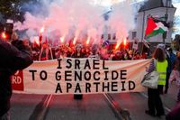 Israel’s World Cup qualifier in Norway begins under heavy security and protests