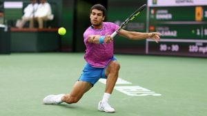 Carlos Alcaraz Dominates Quentin Halys To Begin Indian Wells Title Defense