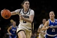 No. 14 Iowa women’s basketball cruises past Penn State in conference home opener