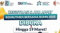 Sempat Diperpanjang, Hari Ini Pendaftaran Rekrutmen Bersama BUMN 2025 akan Ditutup, Buruan Mendaftar - Tribuntangerang.com