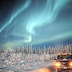 Alaska Üzerinde Aurora
