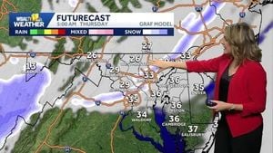 Arctic Front Brings Burst Of Snow To Mid Atlantic
