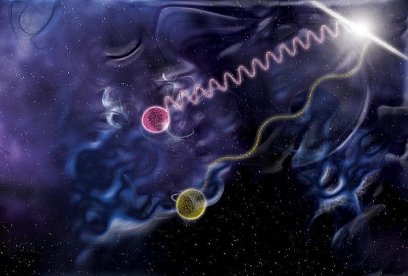 Tüm kütlesiz parçacıklar, sırasıyla elektromanyetik, güçlü nükleer ve yerçekimi etkileşimlerini taşıyan foton, gluon ve yerçekimi dalgaları dahil olmak üzere ışık hızında hareket eder. Her kuantum enerjiyi ayrık olarak ele alabiliriz, ancak aynı şeyi uzay ve zamanın kendisi için yapıp yapamayacağımız bilinmemektedir.