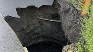 Sinkhole Forces Evacuations On Darwen Estate After Storm
