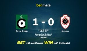 Cercle Brugge Fails To Capitalize At Home Against Antwerp