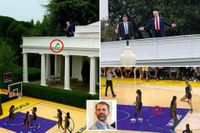 Donald Trump Jr. mocked for posting photoshopped image of president tossing sex toy onto WNBA court