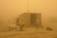 Impressive sandstorm caused chaos at Burning Man festival