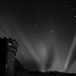 Moon Rays Over Thurso Castle