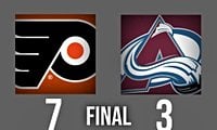 Owen Tippett’s Hat Trick Leads Flyers to 7-3 Win vs. Avalanche
