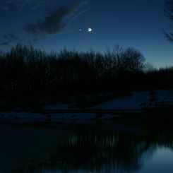  An Evening Sky Conjunction 