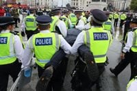 Palestine Action protest latest: 355 arrested as demonstrators defy calls to cancel