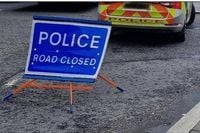 Major Weston Super Mare road remains closed following road collision
