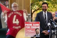 UK ex-Labour Party leader Jeremy Corbyn, accused of antisemitism, mans the phones for Zohran Mamdani