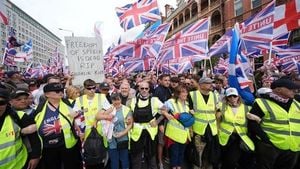 Violence Erupts At London Rally Led By Tommy Robinson