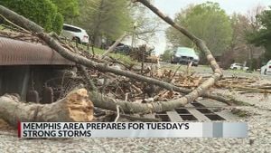 Memphis Braces For Strong Storm System With Severe Winds