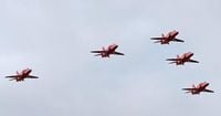 RAF Red Arrows spotted in skies above Ayrshire on weekend transit
