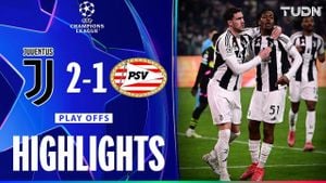 Juventus Triumphs 2-1 Over PSV Eindhoven